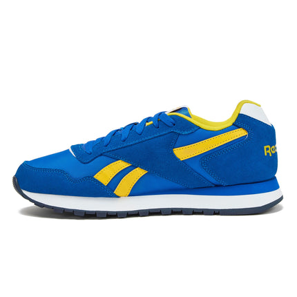 Reebok Unisex's Glide Sneaker, Optimum Blue/Golden Haze/White, 3.5 UK