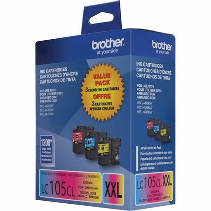 Brother Genuine LC1053PKS Super High Yield XXL Ink Cartridges,Cyan, magenta, yellow