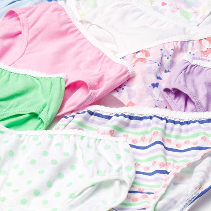 Hanes Girls' Toddler 10-Pack Brief, Assorted, X-Small
