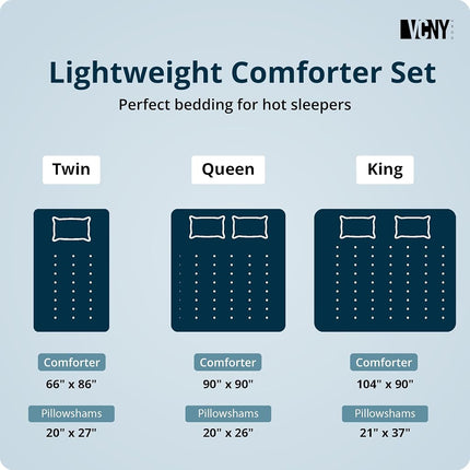 VCNY Home Quilt Set-Ultra-Soft Reversible Coverlet Bedding-Lightweight, Cool, and Breathable Bedspread, Machine Washable, Microfiber, Blue, Full/Queen