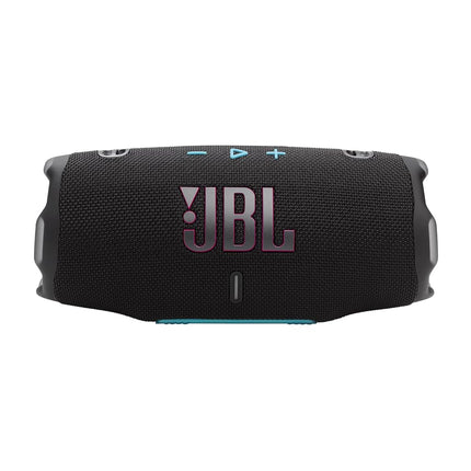 JBL Charge 6 - Altavoz Bluetooth Portátil Resistente al Agua y a las Caídas, Sonido JBL Pro Audaz y AI Sound Boost, 28 Horas de Reproducción, Batería Externa Integrada y Incluye una Correa de Transporte Resistente/Extraíble (Negro/Verde azulado)