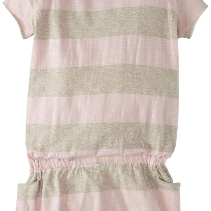 Burt's Bees Baby Little Girls' Rugby Pocket Dress (Toddler/Kid) - Petal Pink - 6 Years
