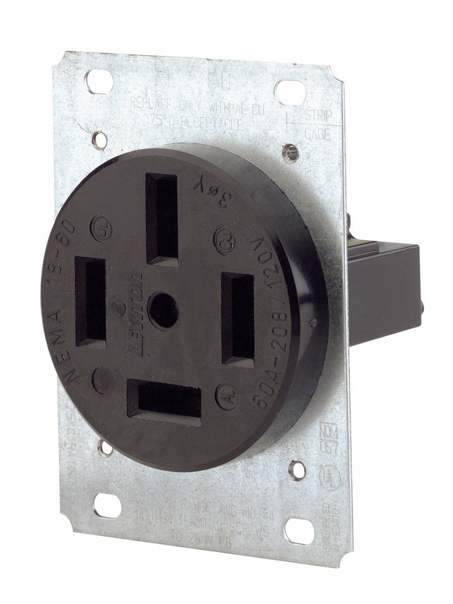 Leviton 8360 60 Amp, 120/208 Volt, Flush Mounting 