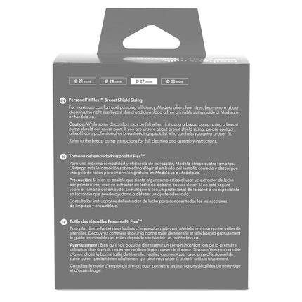 Medela PersonalFit Flex Breast Shields, 2 Pack of Large 27mm Breast Pump Flanges, Made Without BPA, Shaped Around You for Comfortable and Efficient Pumping