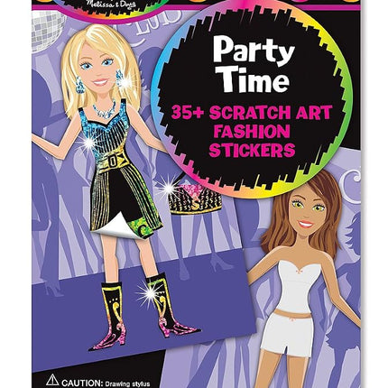 Party Time Scratch Art Fashion Stickers