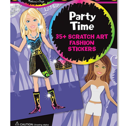 Party Time Scratch Art Fashion Stickers