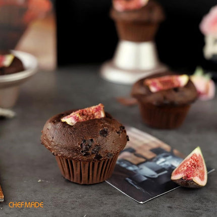 CHEFMADE Muffin Cake Pan, Nonstick 4-Inch 4Pcs Cupcake Pan Set