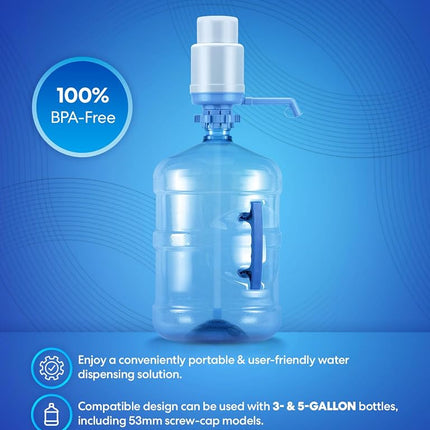 Pompe à eau potable manuelle universelle Brio (argent)