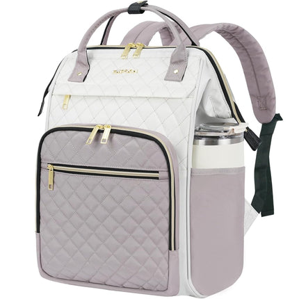 EMPSIGN 17 Inch Large Quilted Laptop Backpack for 