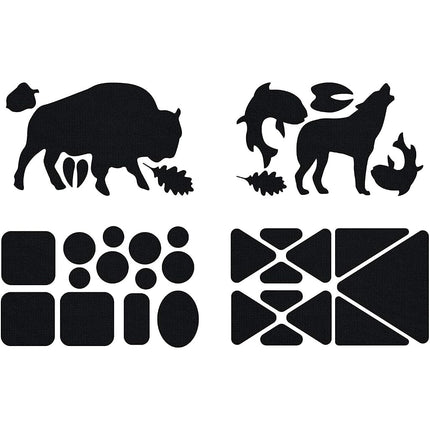 Gear Aid Tenacious Tape Gear Patches for Jacket Repair, Black Nylon, Wildlife, 3" x 20"