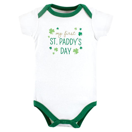 Hudson Baby Lot de 5 bodies en coton pour bébé fille, première Saint-Valentin et Pâques, 0-3 mois