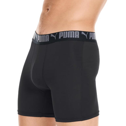 PUMA Men's 5 Pack Performance Boxer Briefs, Black, S