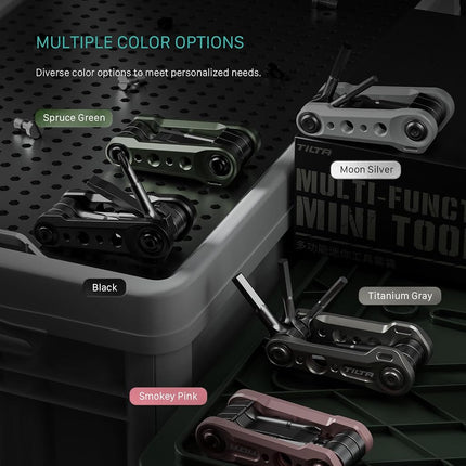 Tilta Multi-Functional Mini Tool Kit | Features Allen Keys and Screw Drivers | Compact & Lightweight | Compatible with Most Cages & Camera Systems (Black) TA-MMT-B