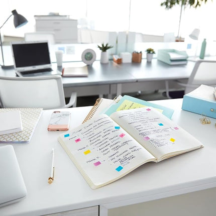 Post-it Flags, Blue, 1-Inch Wide, 200/ Desk Grip Dispenser (680-HVBE)