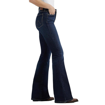 Wrangler Women's Bespoke Madilyn High Rise Flare Jeans Denim 26x30, Denim, 26W x 30L