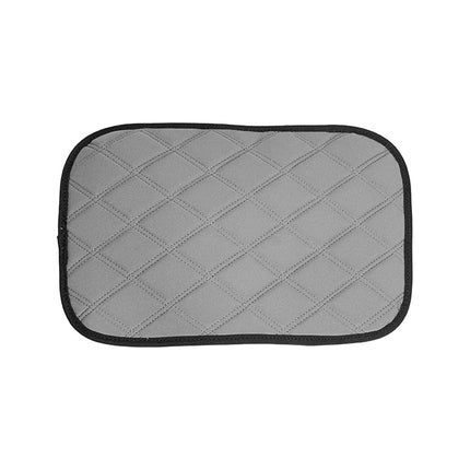 FH Group Neosupreme Gray Diamond Pattern Center Console Pad – Water-Resistant Armrest Cover Protector for Cars, SUVs & Trucks
