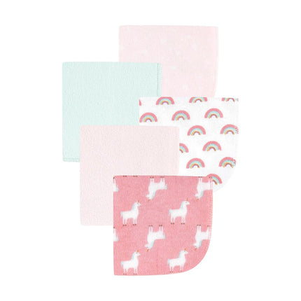 Hudson Baby Toalla con capucha de animales para bebé unisex, paquete de 3 y 15 toallitas, unicornio, talla única