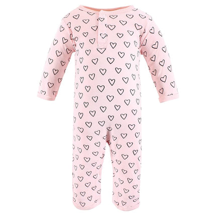 Hudson Baby baby-girls Cotton Coveralls, Modern Rainbow, 3-6 Months