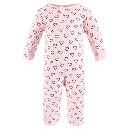 Hudson Baby baby-girls Cotton Coveralls, Modern Rainbow, 3-6 Months
