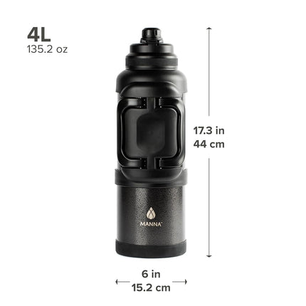 Titan 1 Gal. 4L Stainless Steel Vacuum Insulated Jug (Onyx)
