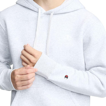 Champion Men's, Powerblend, Fleece Comfortable Hoodie, Sweatshirt (Reg. Or Big & Tall), Oxford Gray C Logo, XL