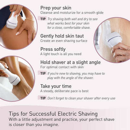 Panasonic Close Curves Electric Razor for Women, Cordless 3-Blade Shaver with Pop-Up Trimmer, Wet Dry Operation - ES-WL60-G (Mint)