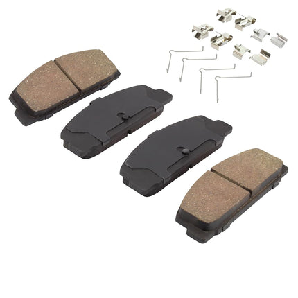 QUALITY-BUILT Premium Ceramic Rear Brake Pads (1001-0332C) Compatible with Mazda 6 2005-2003, Protege 2003, RX-7 1991-1984, RX-7 1995-1993