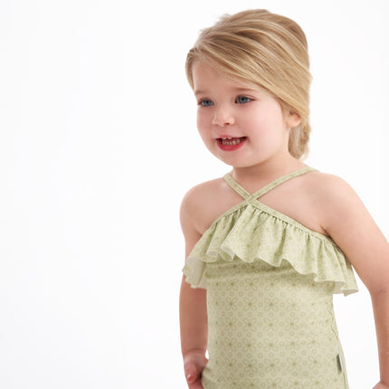 Traje de baño de una pieza para niña Gerber, diseño floral perforado, 2T