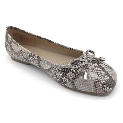 Kenneth Cole Reaction Women's Elstree Ballet Flat, Natural Snake, 3.5 UK