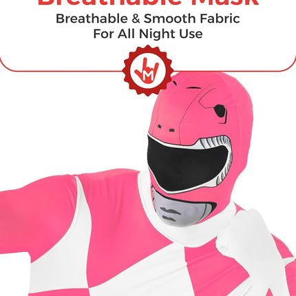 Morphsuits Men's Power Rangers Adult Sized Costume, Pink, XXL UK