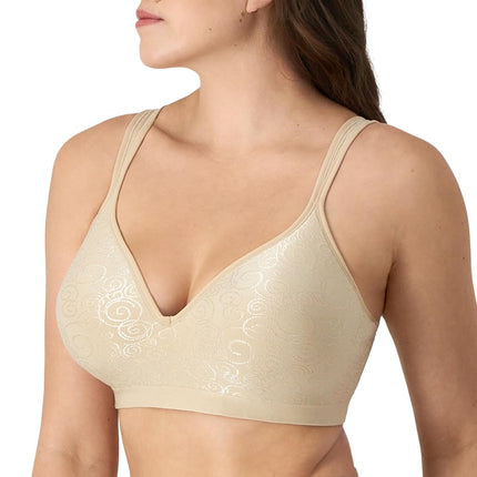 Bali Women's Comfort Revolution Wire Free bras, Nude Swirl Pattern, 40D UK
