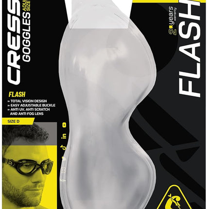 Cressi Flash, Clear/White, Tinted Lens