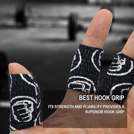 WOD Nation Weightlifting Hook Grip Tape - 3 Pack - Crossfit & Weightlifting Tape - Olympic & Weight Lifting Thumb Wrap