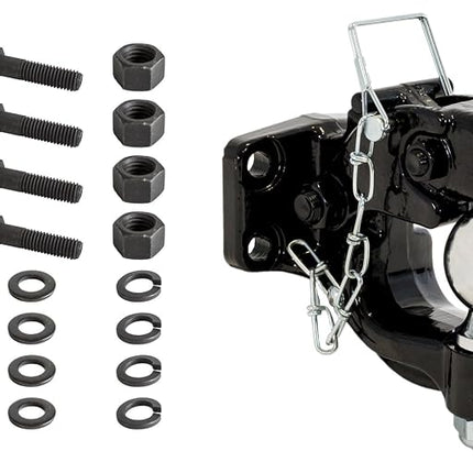 Buyers Products (10050) 8-Ton Combination Hitch with Mounting Kit, 2 Inch Ball, Black