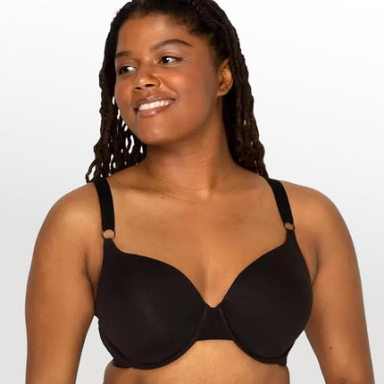 Sujetador camiseta Fruit of the Loom para mujer, negro/negro, 42C