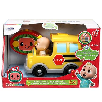 Jada Toys Cocomelon Autobús Escolar de 7.5" RC, Carro a Control Remoto, Juguetes para Niños