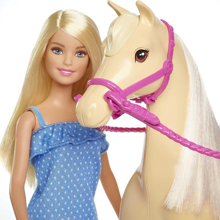 Barbie Playet with Blonde Fashion Doll in Riding Outfit