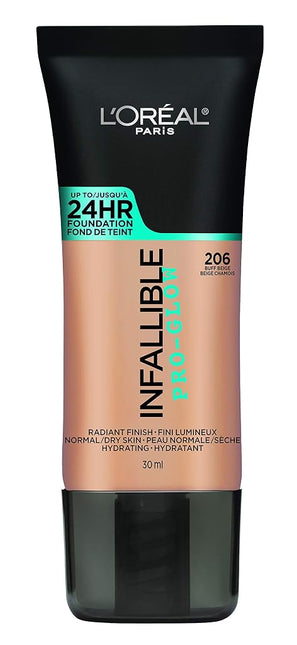 L'Oréal Paris Infallible Pro-Glow Foundation, Caramel Beige, 1 fl. oz.