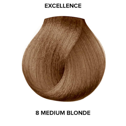 L'oreal Excellence Creme Permanent Hair Color, Medium Blonde No.8, 1.74 Ounce