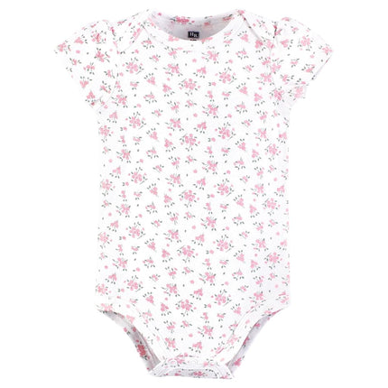 Hudson Baby Lot de bodys en coton unisexe pour bébé, motif jardin de fleurs sauvages, 6-9 mois