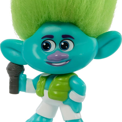 Mattel DreamWorks Trolls Band Together BroZone On Tour Set with 5 Small Dolls & Tape Cassette Stand, Collectible Toy Inspired by the Movie, HTH35