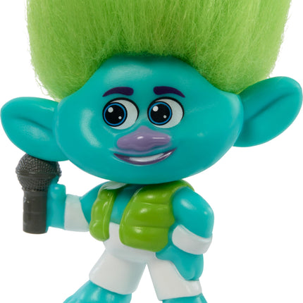 Mattel DreamWorks Trolls 3: Se armó la banda. Set BroZone de gira con 5 muñecas pequeñas y soporte de casete, juguete coleccionable inspirado en la película, HTH35