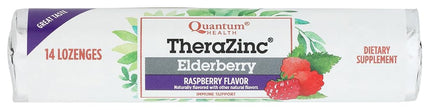 Quantum Health - TheraZinc Echinacea Lozenges Raspberry - 14 Lozenges