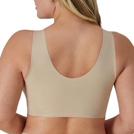 Sujetador inalámbrico sin costuras de cobertura completa Bali Women's Comfort Revolution EasyLite, color nude, S