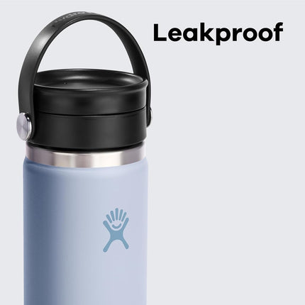 Hydro Flask Wide Mouth with Flex Sip Lid - Insulated Water Bottle Travel Cup Coffee Mug Tumbler 16 Oz