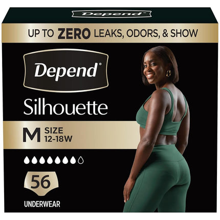 Depend Silhouette Incontinence Underwear, Medium (