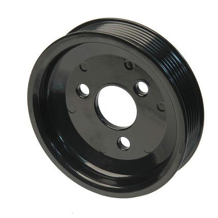 URO Parts 32427838220PRM Power Steering Pump Pulley, Aluminum vs OEM plastic