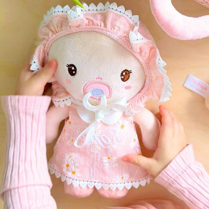 LeyaDoll Soft Plush Baby Doll Set 9'', First Baby Doll Accessories