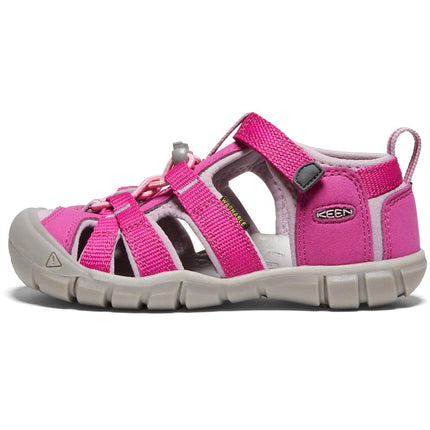 KEEN Unisex-Child Seacamp 2 CNX Closed Toe Sandals, Very Berry/Dawn Pink, 7