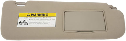 Dorman 74203 Passenger Side Sun Visor Compatible with Select Hyundai Models, Beige Length: 6.5 In, Thickness: 0.75 In